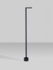 Zewnętrzna lampa stojąca minimalistyczna LED klasyczna uniwersalna aluminiowa wysoka czarna IP65 BERENDA LE75141 Luces Exclusivas